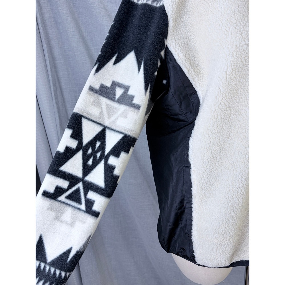Lauren Ralph Lauren Active Southwestern Sherpa Fleece Jacket Womens L - Picture 6 of 11